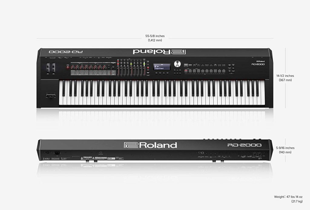 Roland RD-2000 Dimensions