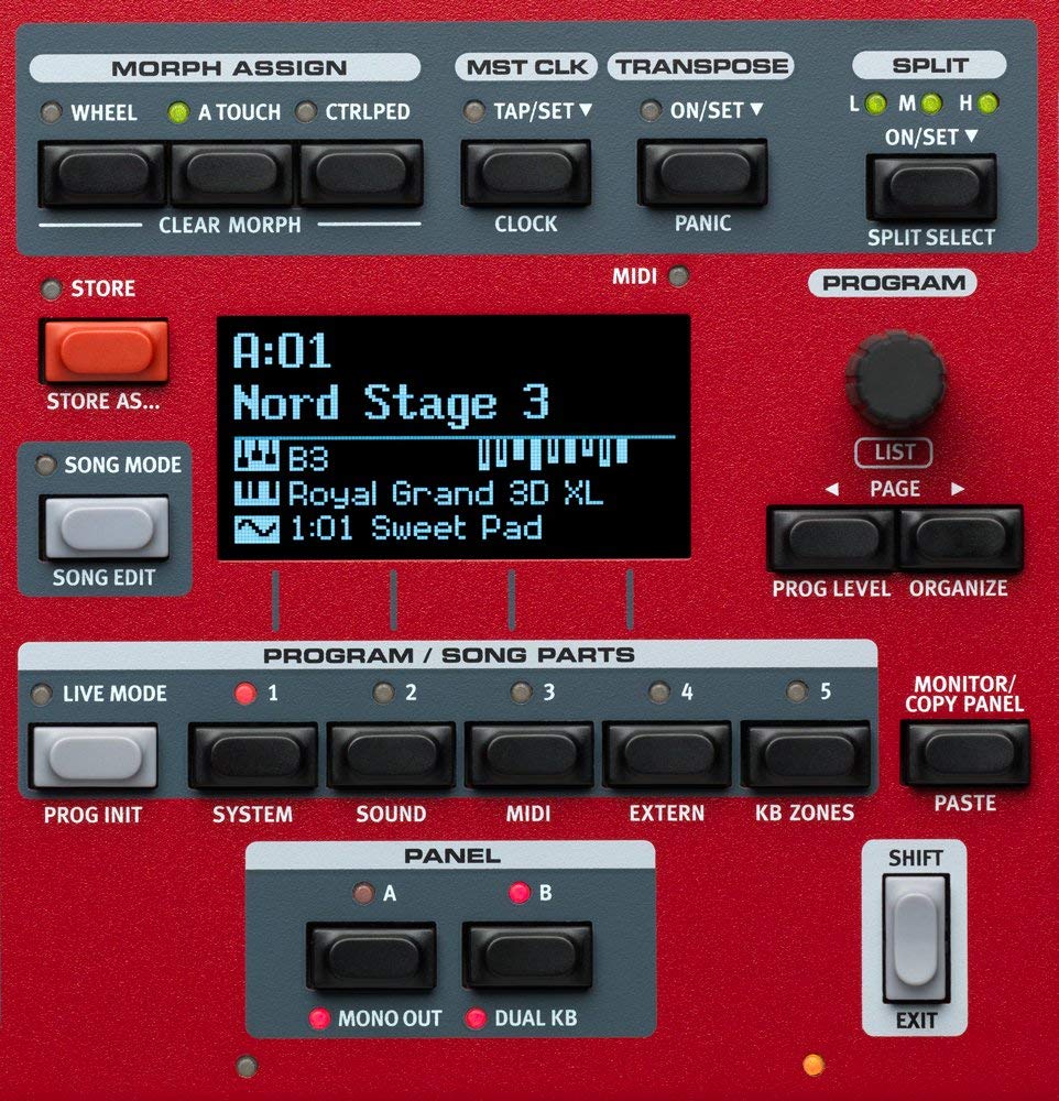 Nord Stage 3 Functions